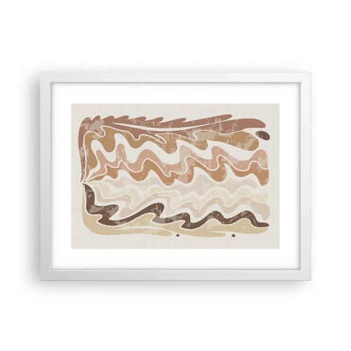 Poster in een witte lijst - Goede energie – goede emoties - 40x30 cm