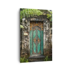 Schilderen op canvas - Een deur naar een exotische wereld - 80x120 cm