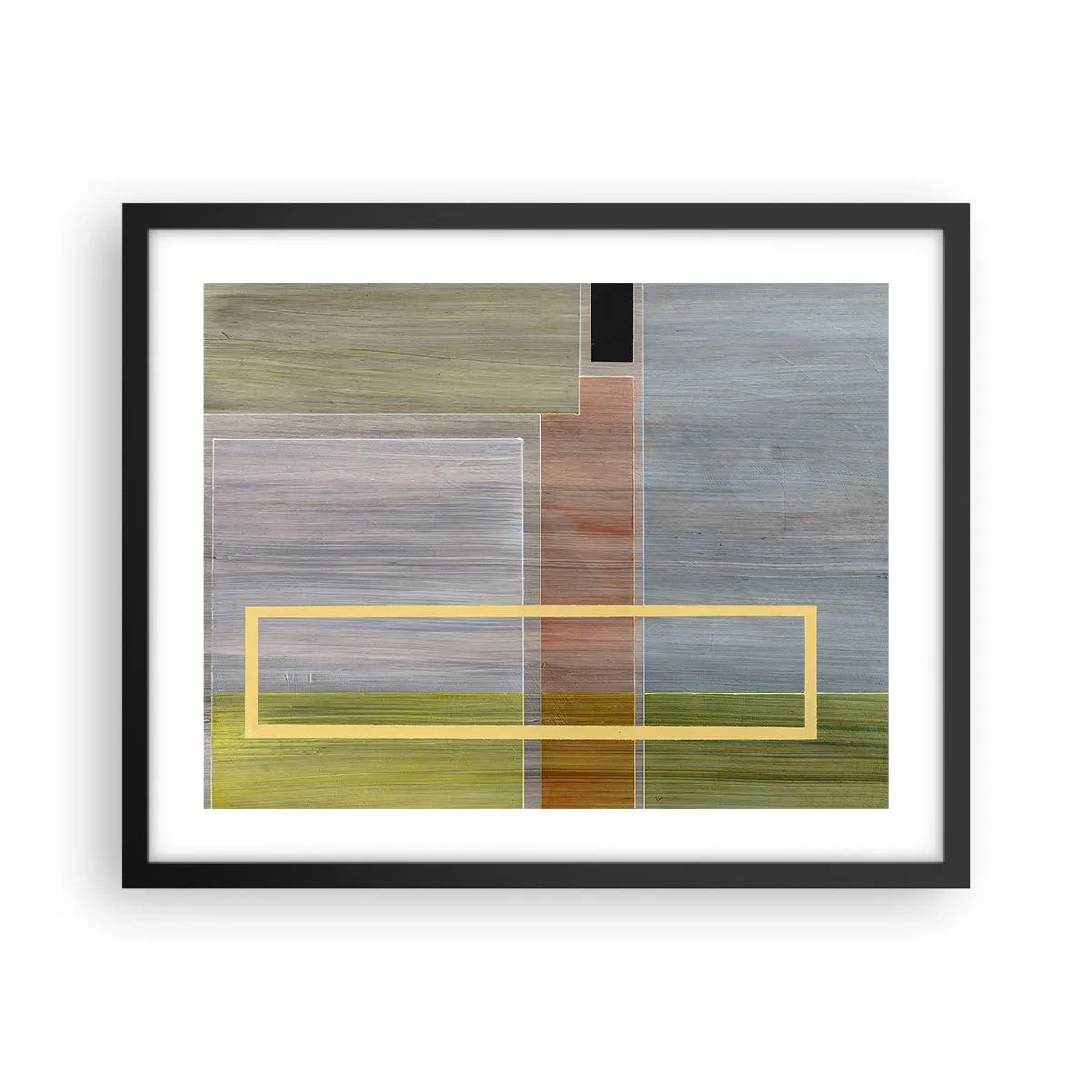 Poster in een zwarte lijst - Eenvoudig en rustig - 50x40 cm