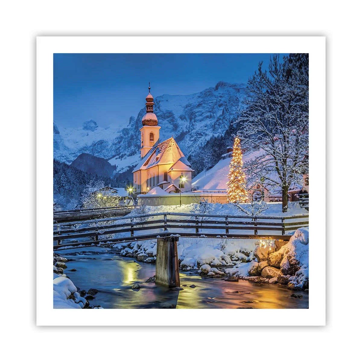 Poster - Kerstgeest - 60x60 cm