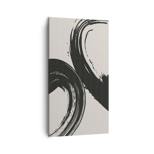 Schilderen op canvas - Vegend en cirkevormig - 45x80 cm