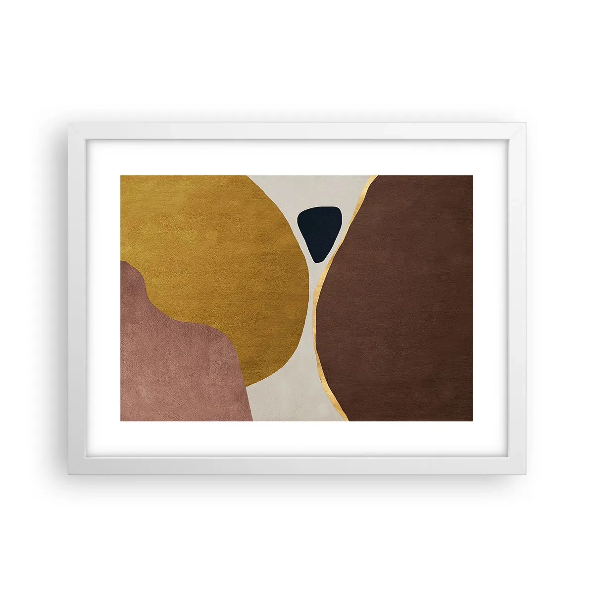 Poster in een witte lijst - Abstractie – een plek in de ruimte - 40x30 cm
