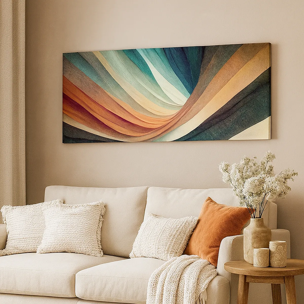 Schilderen op canvas - Geweven uit kleuren - 30x30 cm