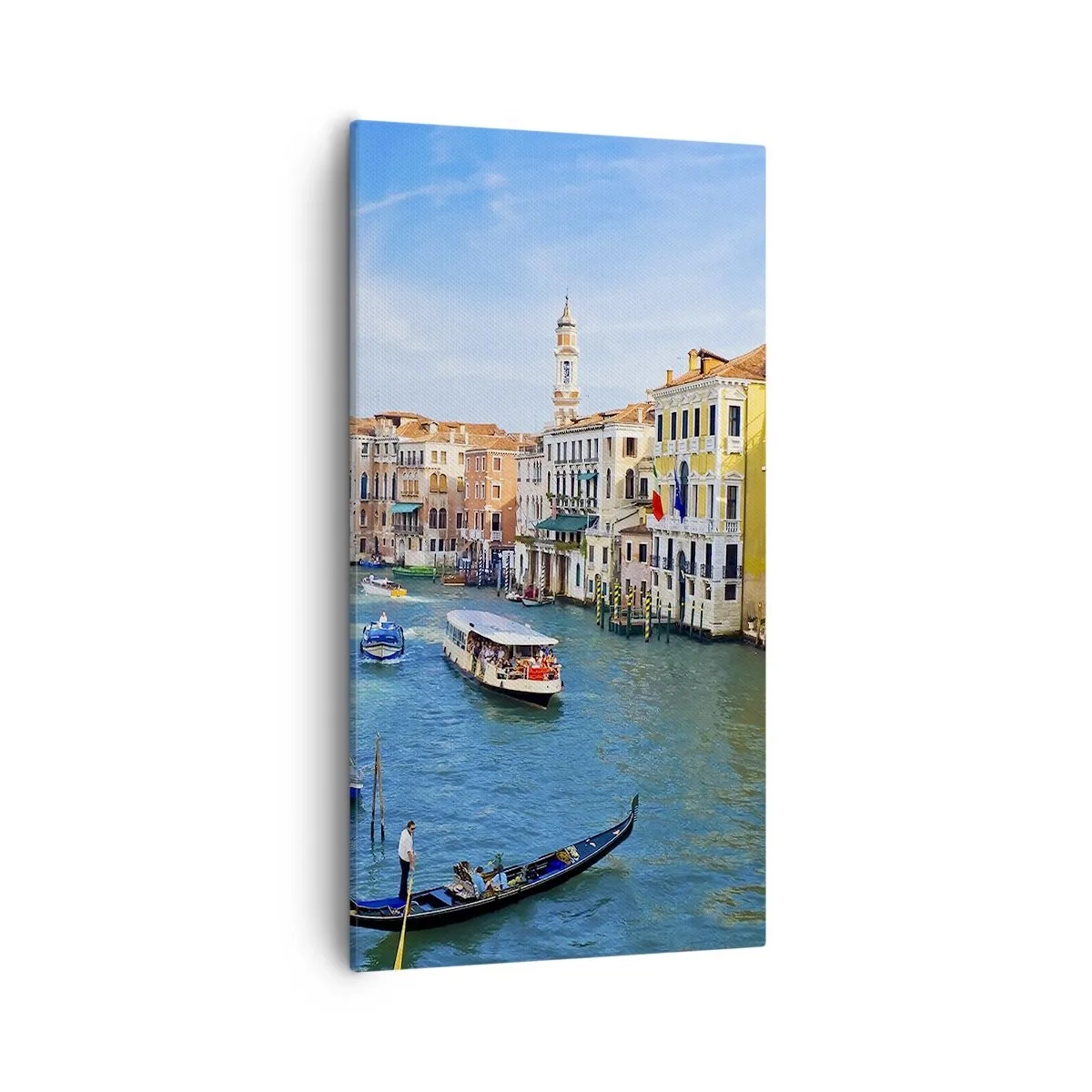 Schilderen op canvas - Het enige verkeer ter wereld - 55x100 cm