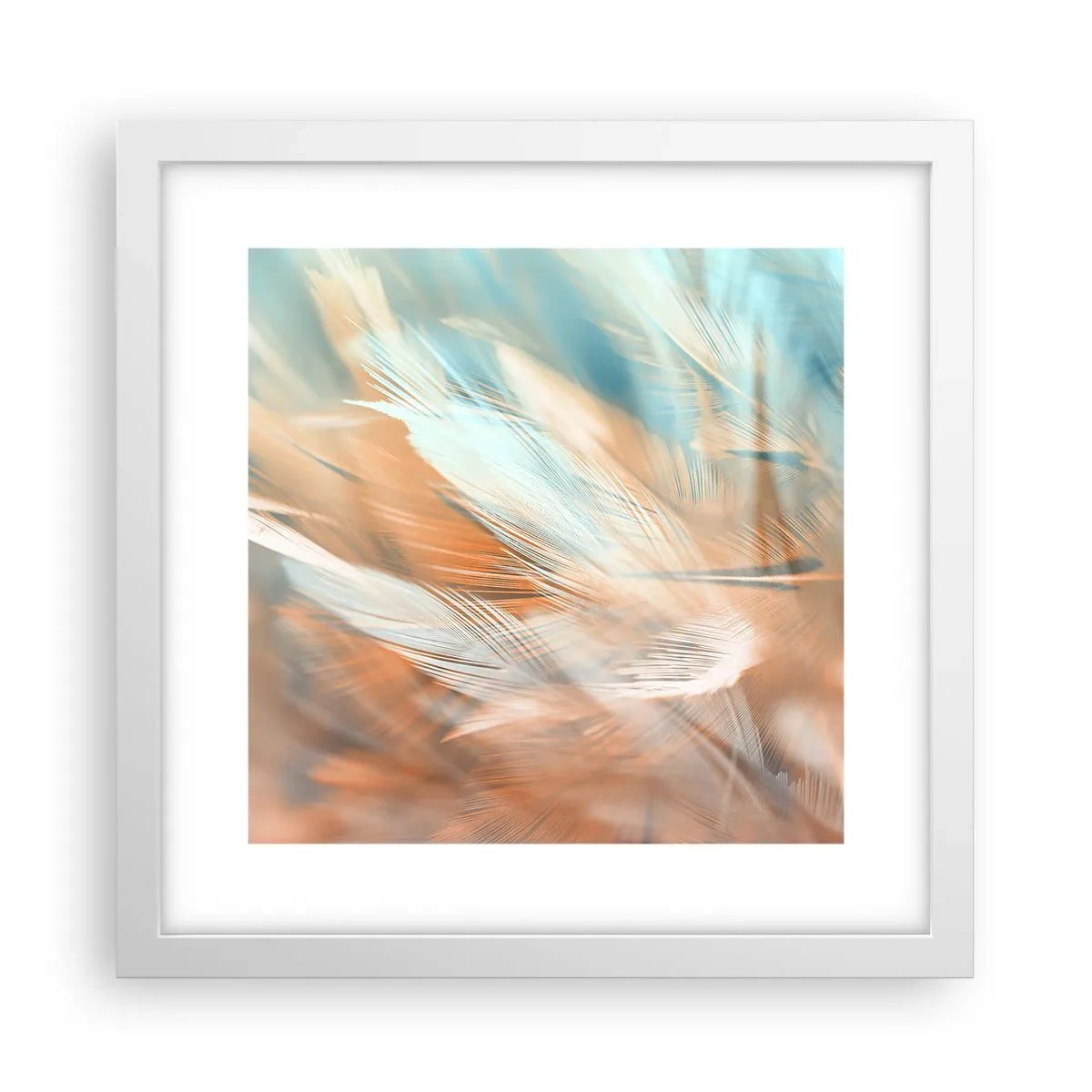 Poster in een witte lijst - In het land van zachtheid - 30x30 cm