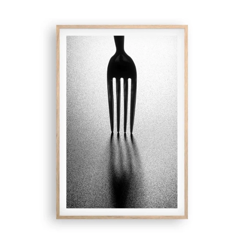 Een poster in een licht eiken lijst - Licht en schaduw - 61x91 cm