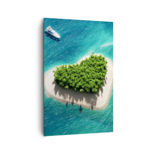 Schilderen op canvas - Ik hou van de zomer - 80x120 cm