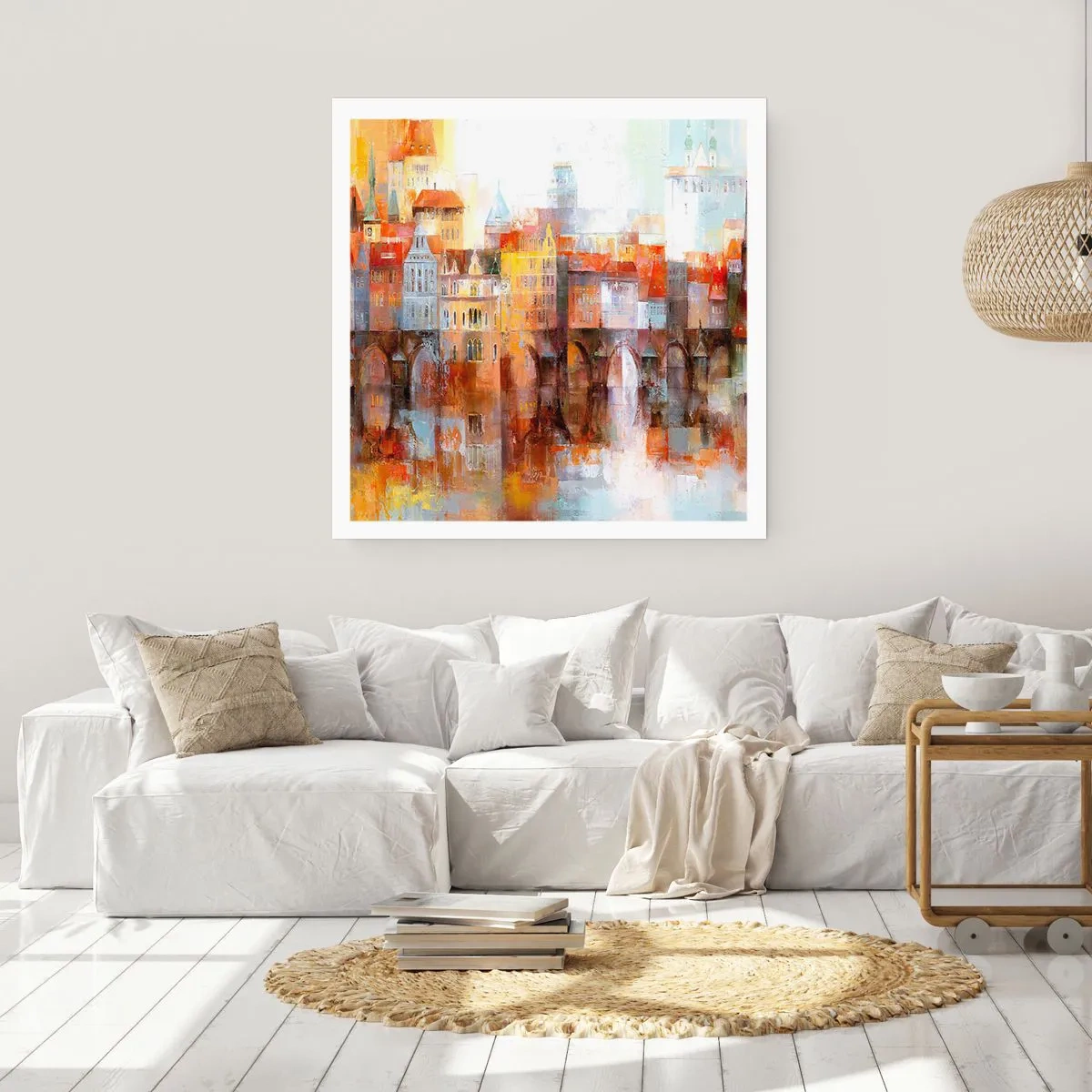 Poster - Ook onder de brug is het mooi - 40x40 cm