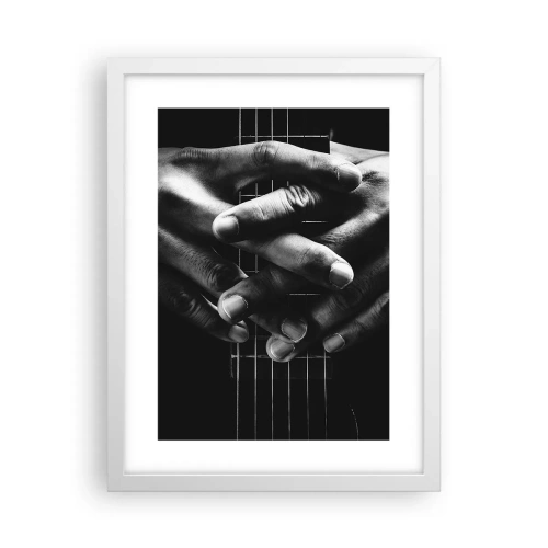 Poster in een witte lijst - Gebed van de kunstenaar - 30x40 cm