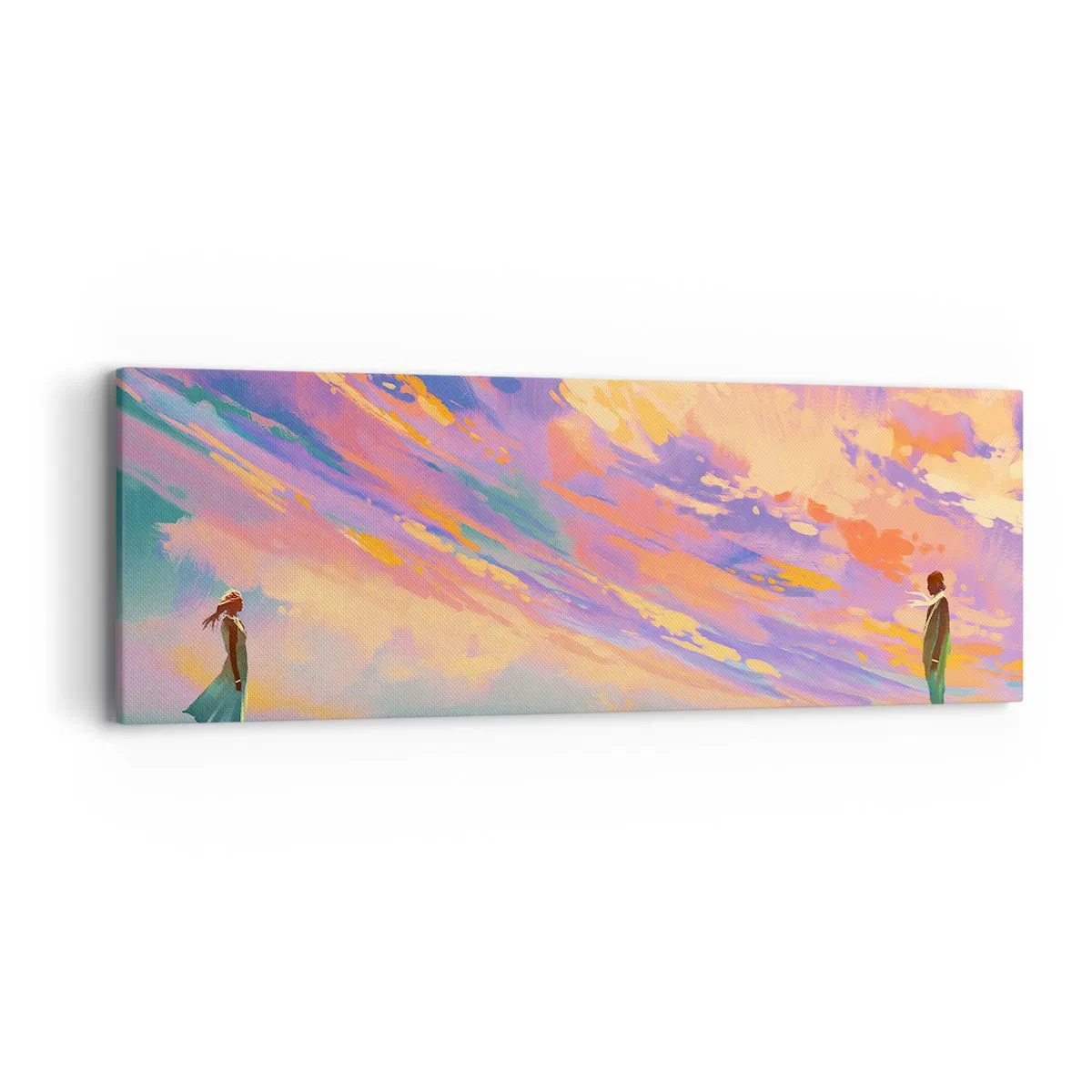 Schilderen op canvas - Aantrekkingskracht - 90x30 cm