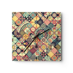 Wandklok - Klok - Marokkaanse sfeer - 30x30 cm