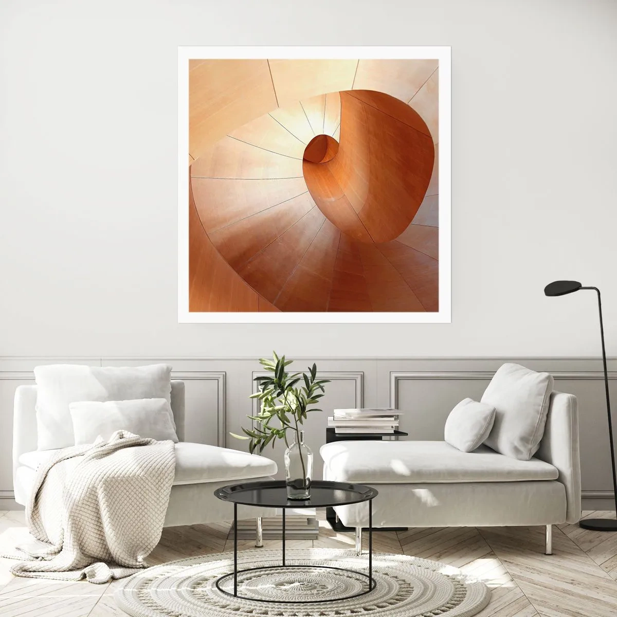 Poster - Architecturale serpentijn - 50x50 cm