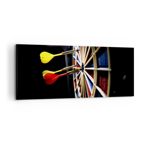 Schilderen op canvas - De spikerop de kop - 100x40 cm