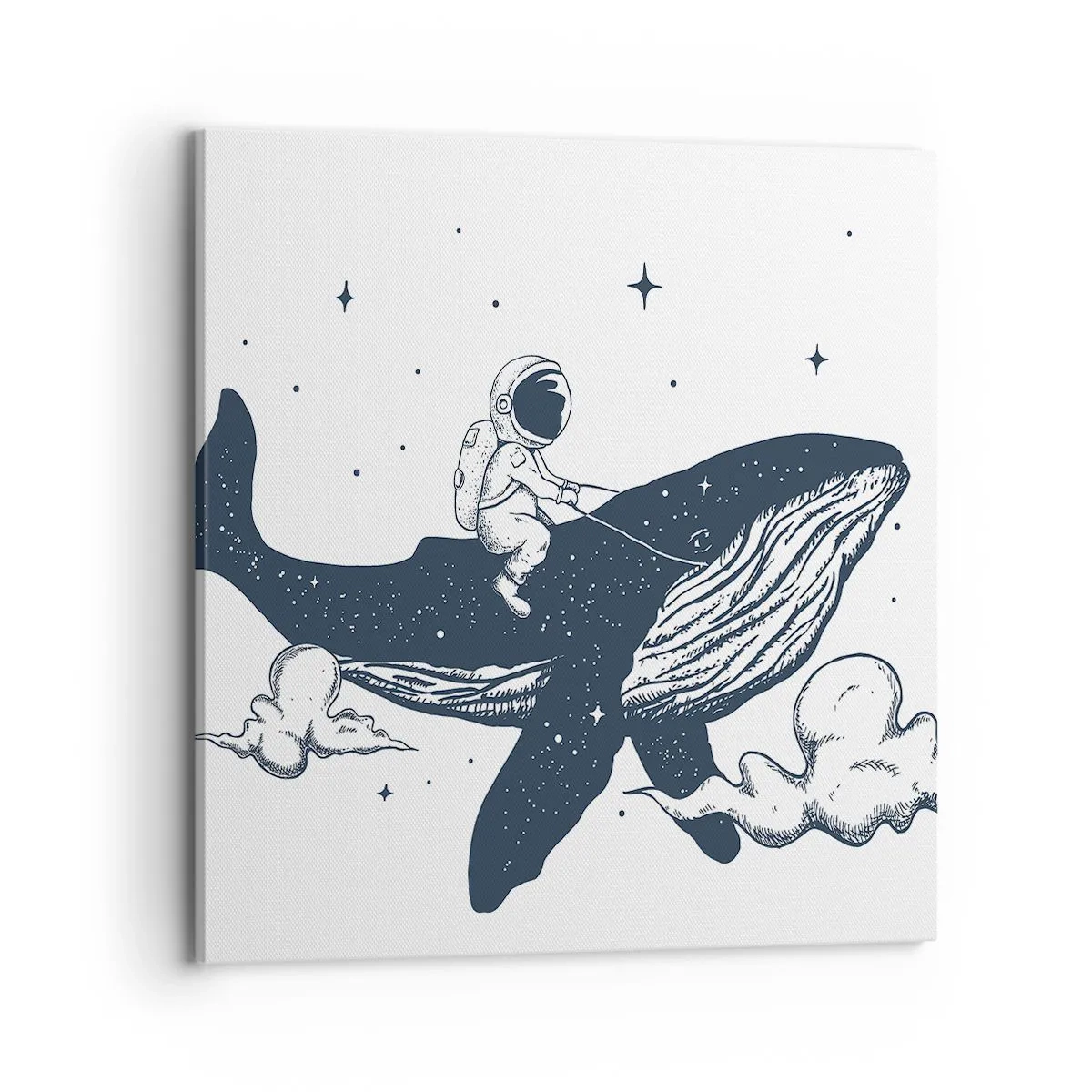 Schilderen op canvas - Ruimte avontuur - 70x70 cm