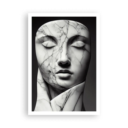 Poster - Marmeren vormen - 70x100 cm
