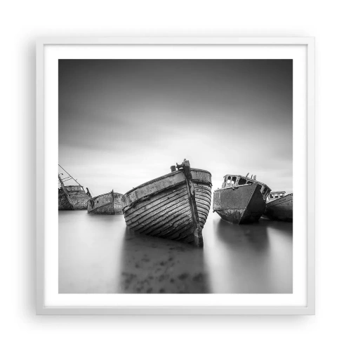 Poster in een witte lijst - Alleen herinneringen ... - 60x60 cm