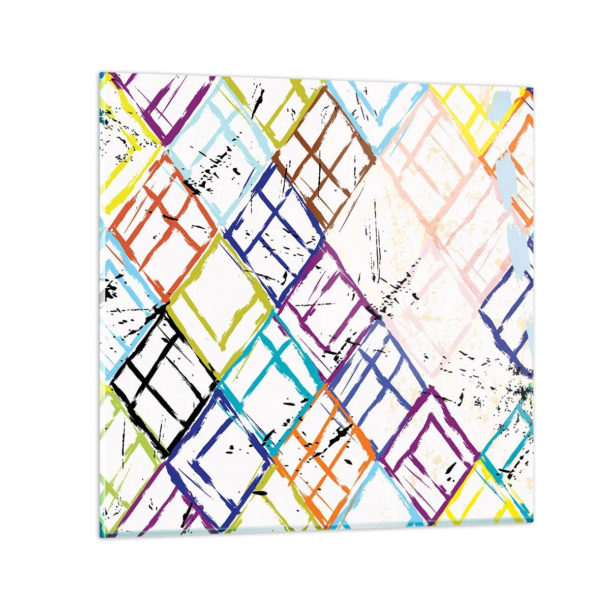 Schilderen op glas - Cellen te huur - 50x50 cm