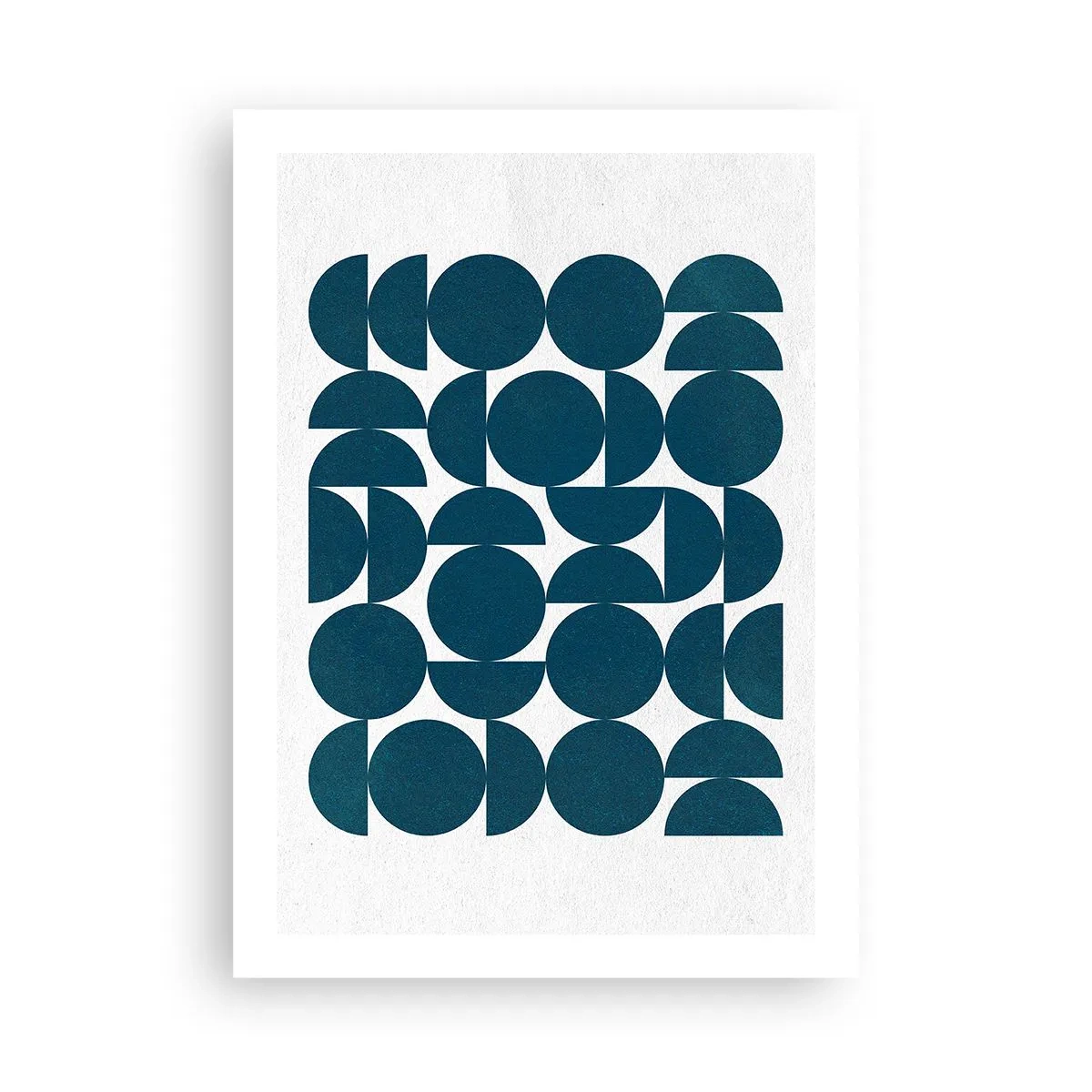 Poster - Cirkels en halfcirkels - 50x70 cm