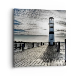 Schilderen op canvas - Zeelieden, ik wacht op jullie - 40x40 cm