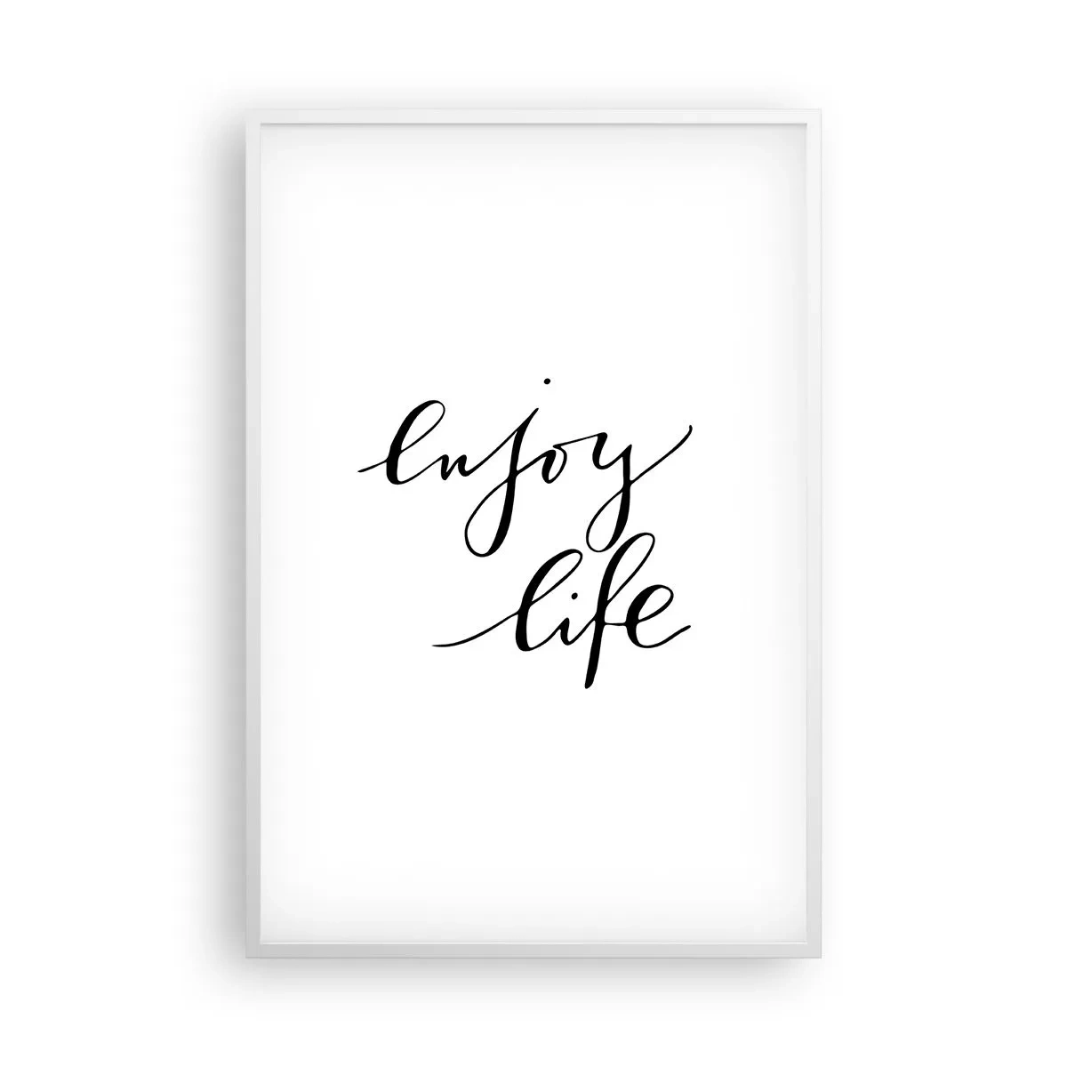Poster in een witte lijst - Niets aan toe te voegen… - 61x91 cm