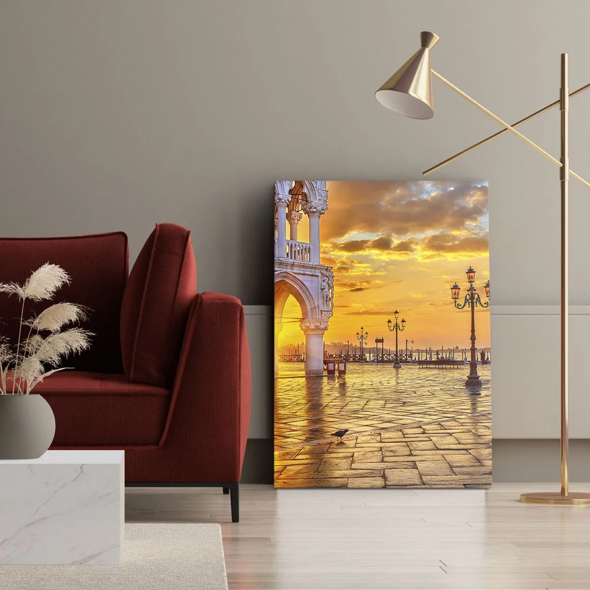 Schilderen op canvas - Waar is iedereen? - 50x70 cm