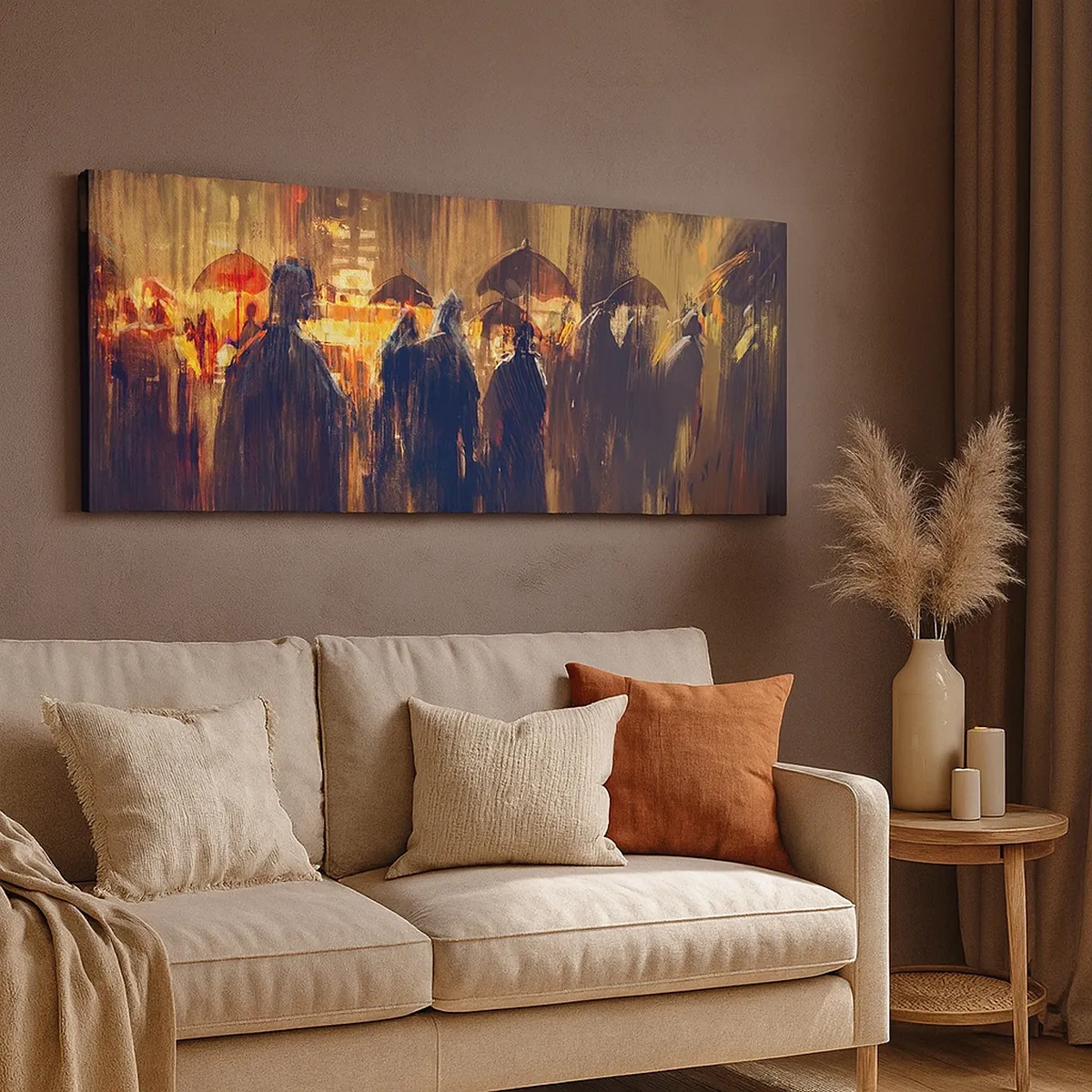 Schilderen op canvas - Volgelingen van de regen - 30x30 cm