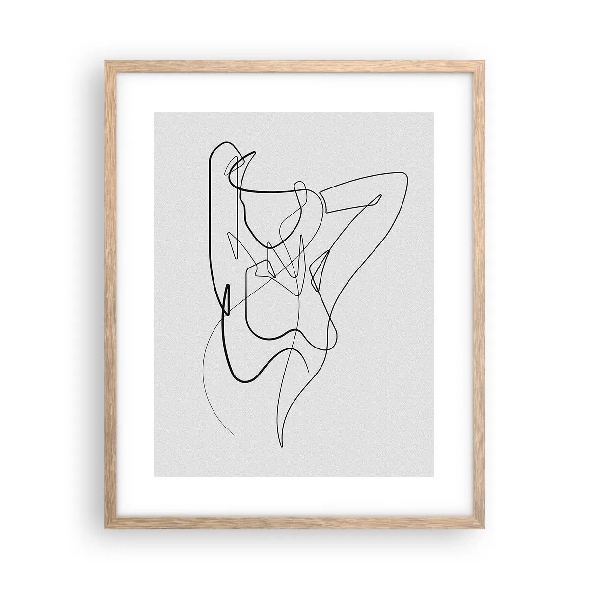 Een poster in een licht eiken lijst - Zoals je echt bent… - 40x50 cm