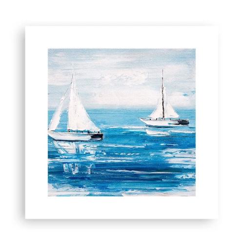 Poster - Met een vriend aan mijn zijde - 30x30 cm