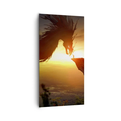 Schilderen op canvas - Drakendoder - 65x120 cm