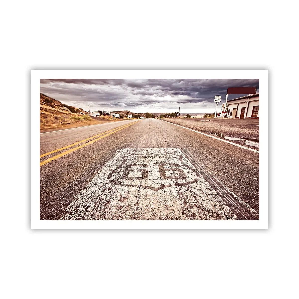 Poster - Mother Road - een Amerikaanse legende - 91x61 cm