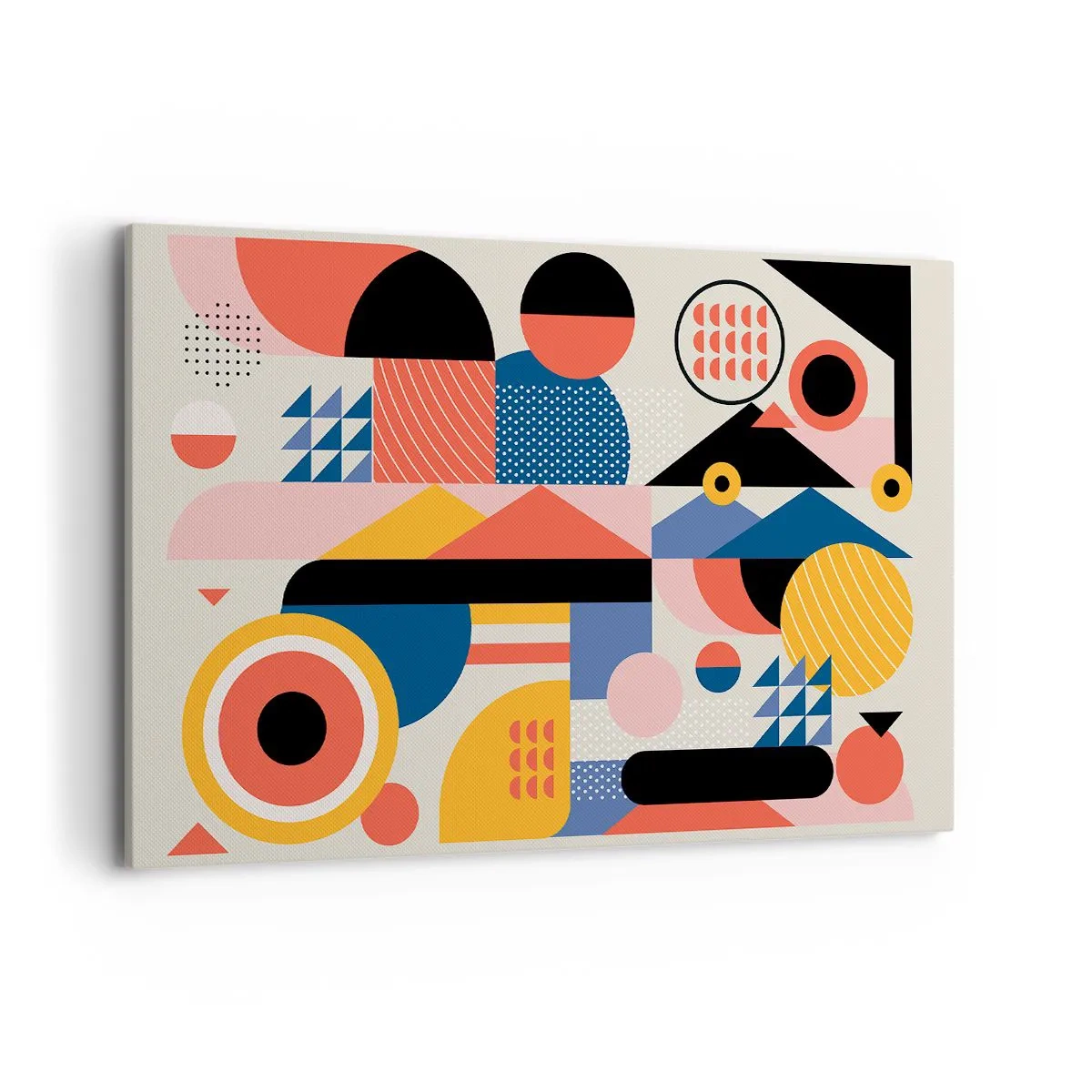 Schilderen op canvas - Compositie: speel rond - 120x80 cm