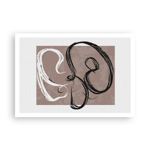 Poster - Compositie – de zoektocht naar volheid - 100x70 cm