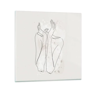 Schilderen op glas - Een dromerig moment - 30x30 cm