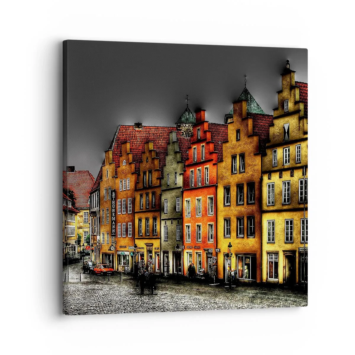 Schilderen op canvas - Het enige wat ontbreekt is een betoverde koets - 30x30 cm
