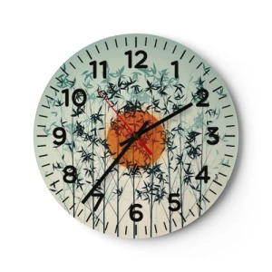 Wandklok - Klok - Japanse zon - 30x30 cm