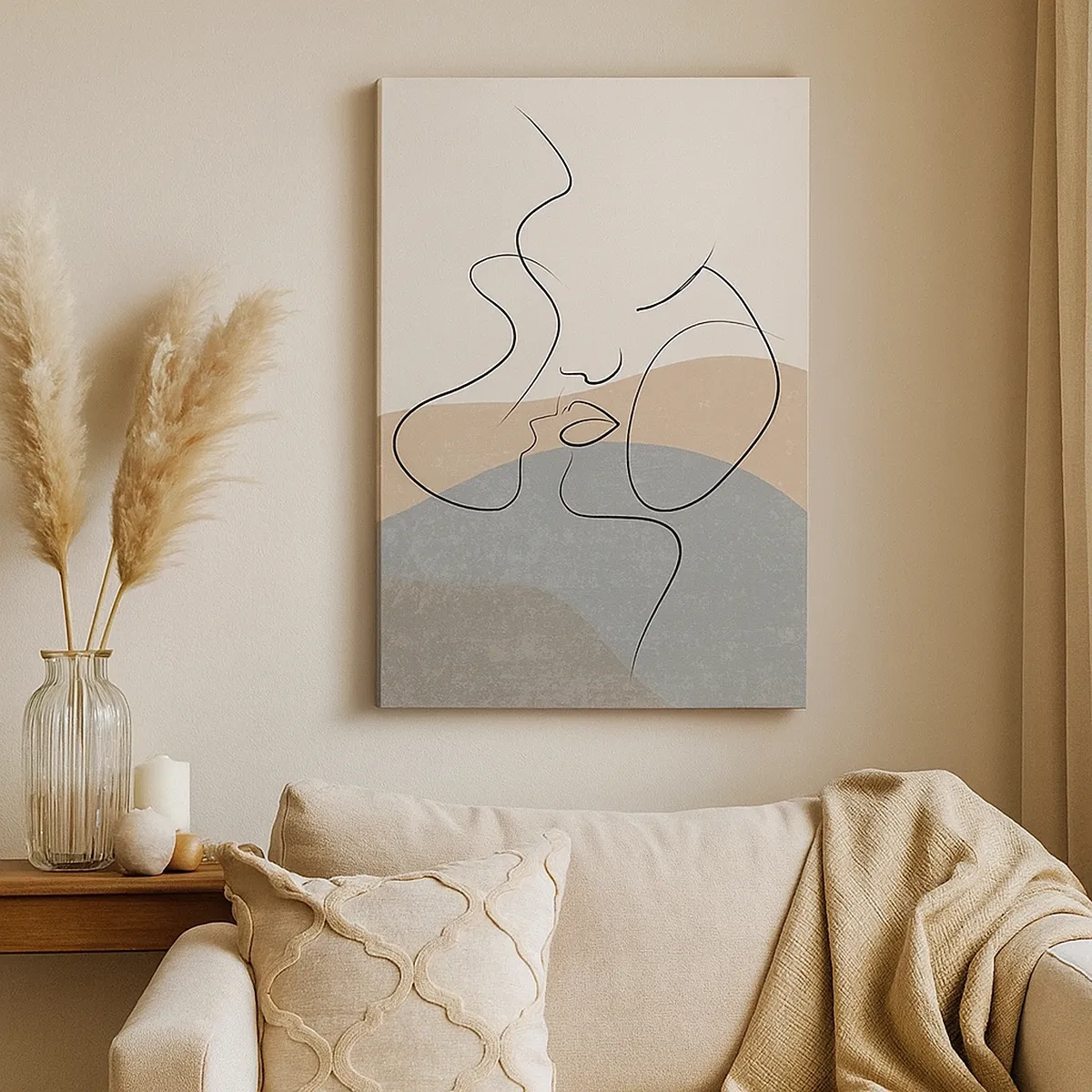 Schilderen op canvas - Als een penseelstreek - 50x70 cm