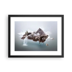 Poster in een zwarte lijst - Gezien met het oog van een surrealist - 40x30 cm