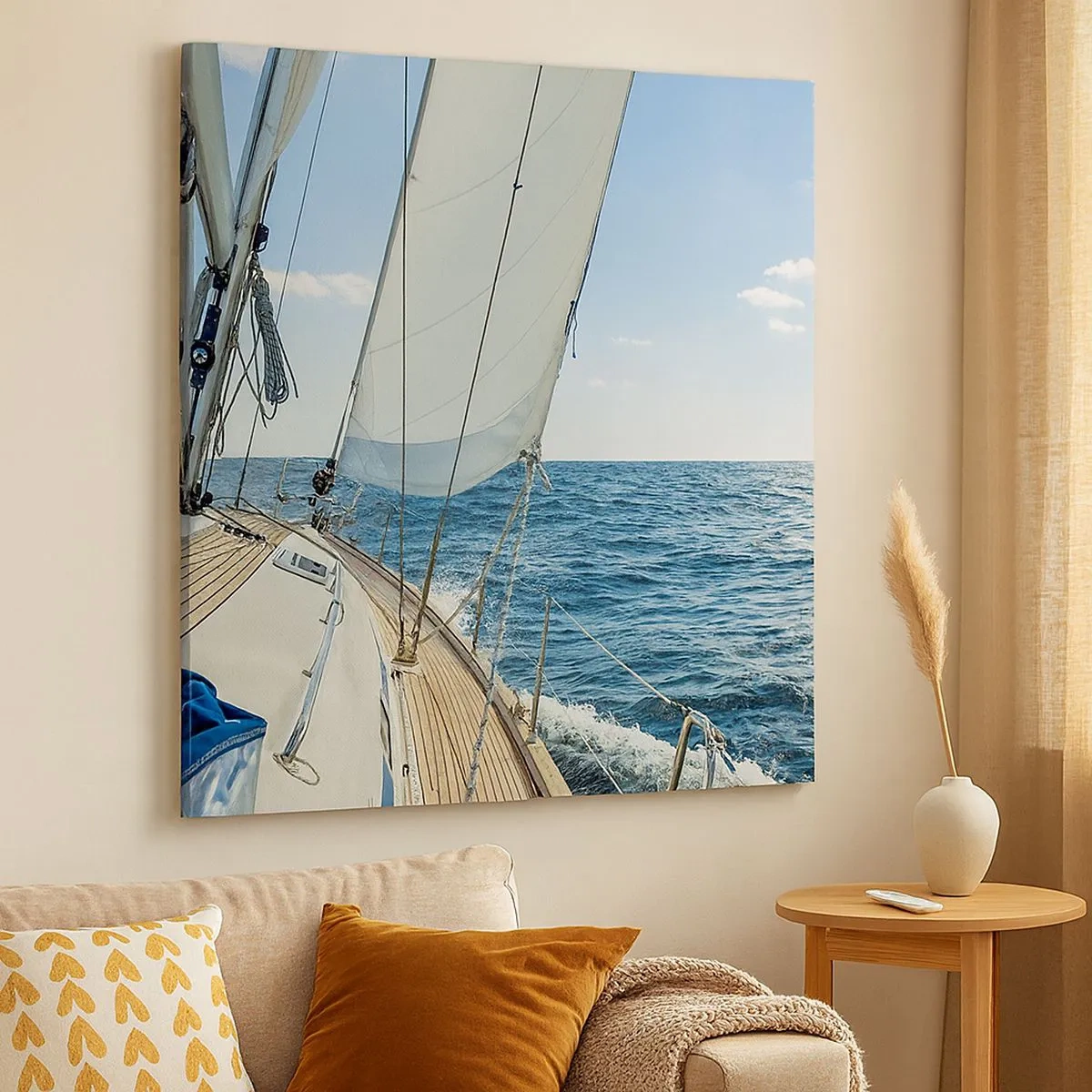 Schilderen op canvas - Ahoi, avontuur - 30x30 cm