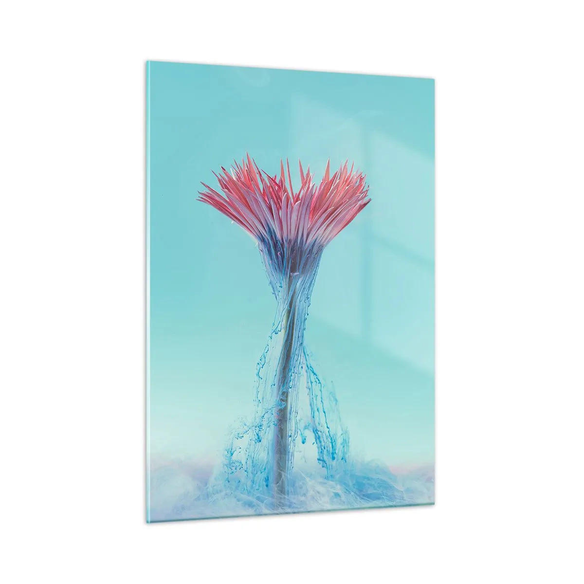 Schilderen op glas - In een verkwikkende omhelzing - 50x70 cm