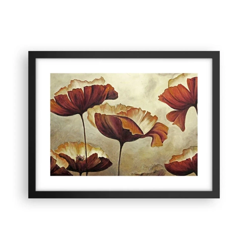 Poster in een zwarte lijst - Golvend weiland - 40x30 cm