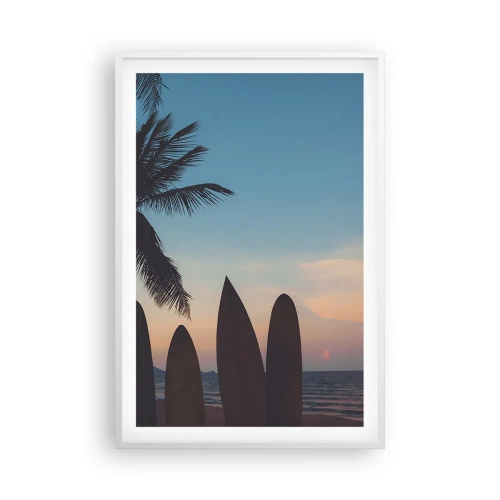 Poster in een witte lijst - Morgen wordt ook leuk - 61x91 cm