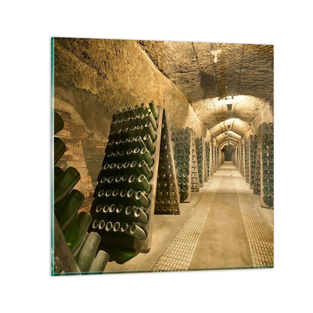 Schilderen op glas - De geboorte van smaak - 50x50 cm