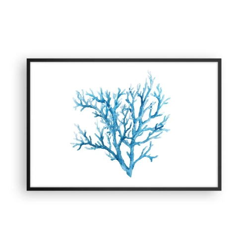 Poster in een zwarte lijst - Nautische filigraan - 91x61 cm