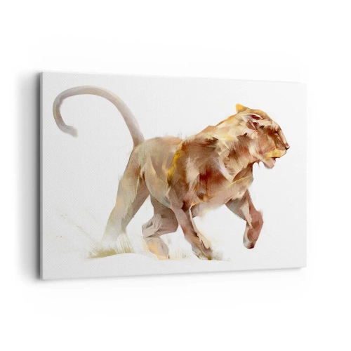 Schilderen op canvas - Wilde gratie - 100x70 cm