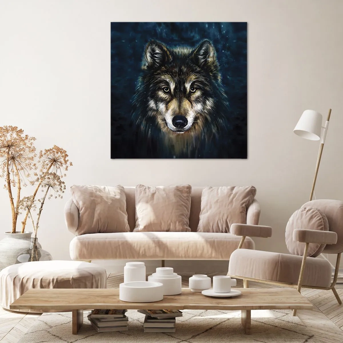 Schilderen op canvas - Alfa? en omega - 60x60 cm