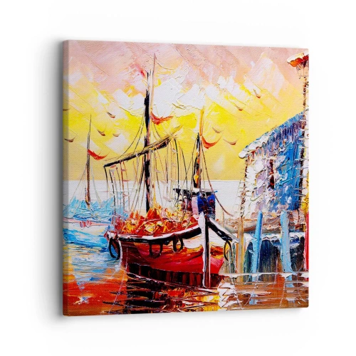 Schilderen op canvas - Gelukkige terugkeer - 30x30 cm