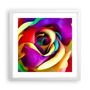 Poster in een witte lijst - Het is onmogelijk - 40x40 cm