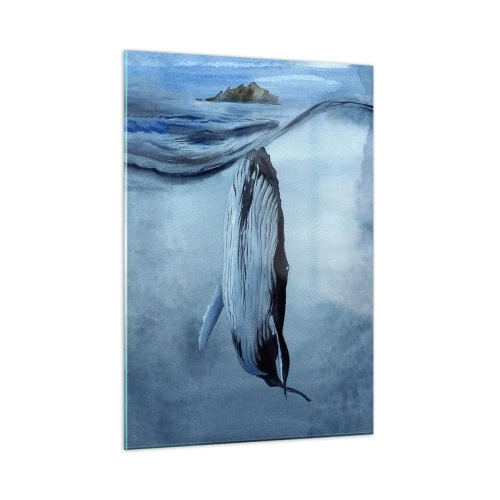 Schilderen op glas - Twee noordelijke werelden - 50x70 cm