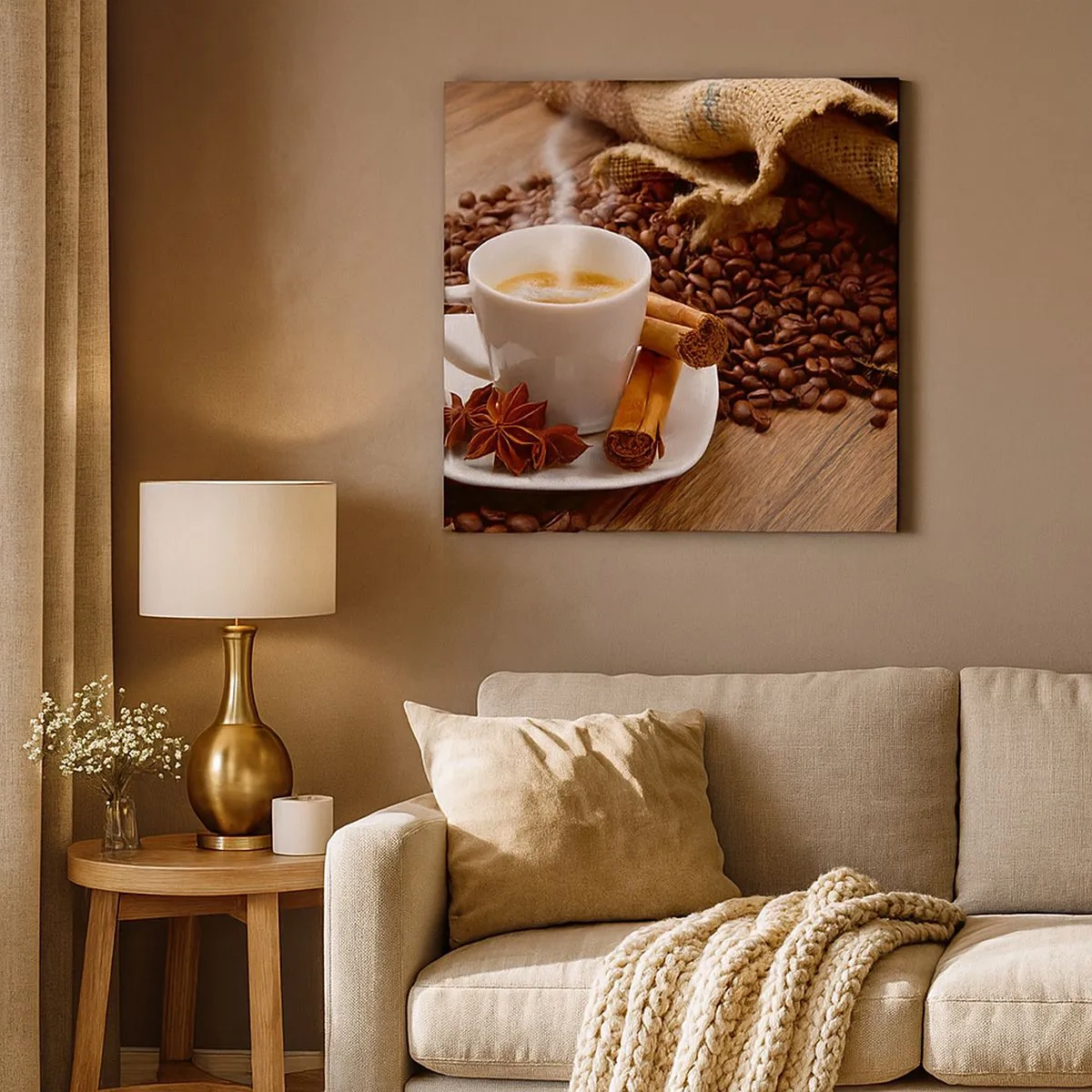 Schilderen op canvas - Pittige smaak en aroma - 30x30 cm