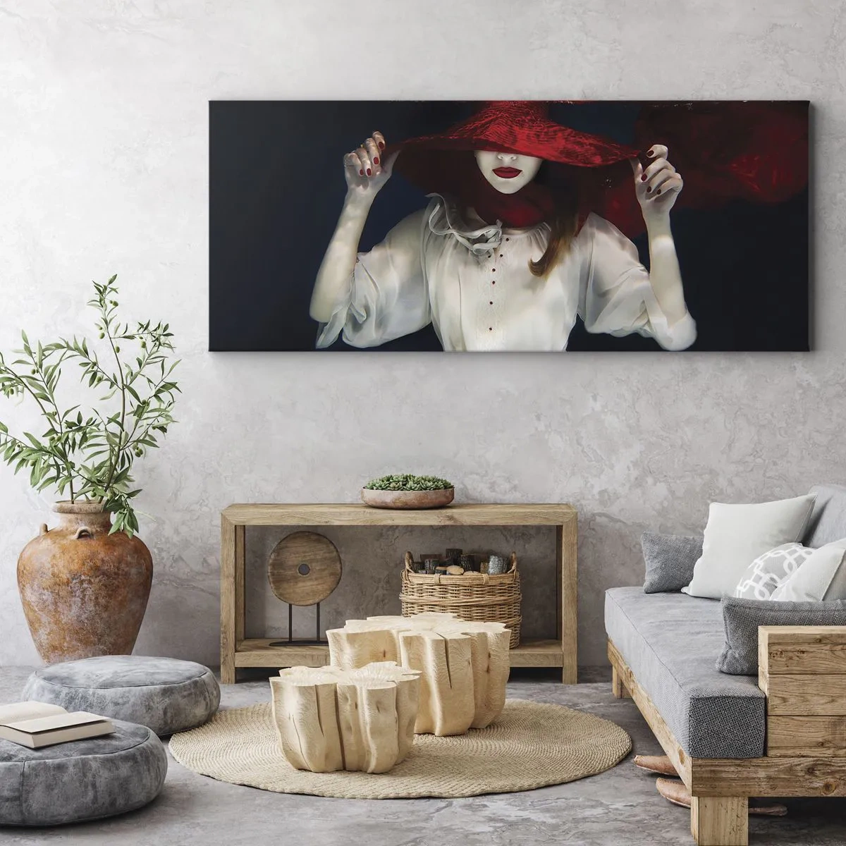 Schilderen op canvas - Hatelijke godin in de Slavische mythologie - 100x40 cm